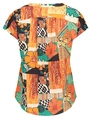 Geisha Top patch print 33355-81