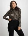 Geisha Top turtle zigzag mesh 22830-14