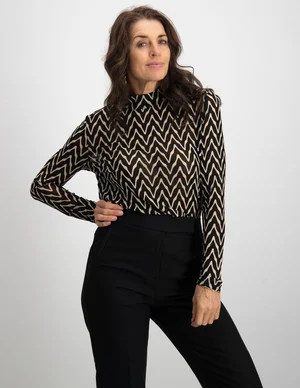 Geisha Top turtle zigzag mesh 22830-14
