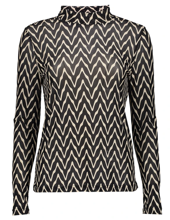Geisha Top turtle zigzag mesh 22830-14