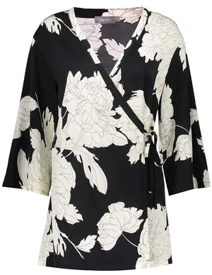 Geisha Top wrap bi-color flower 33130-26