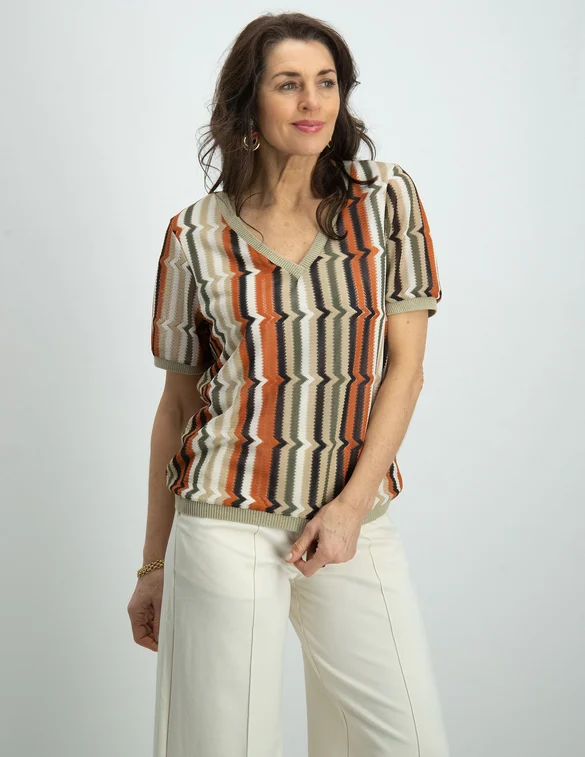 Geisha Top zigzag 33060-60