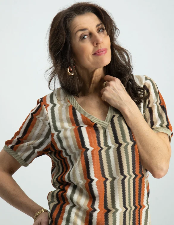 Geisha Top zigzag 33060-60