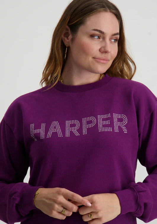 Harper & Yve RHINESTONE SWEATER AW24Y502