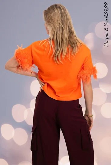 Harper & Yve T-shirt Feather FW23P300