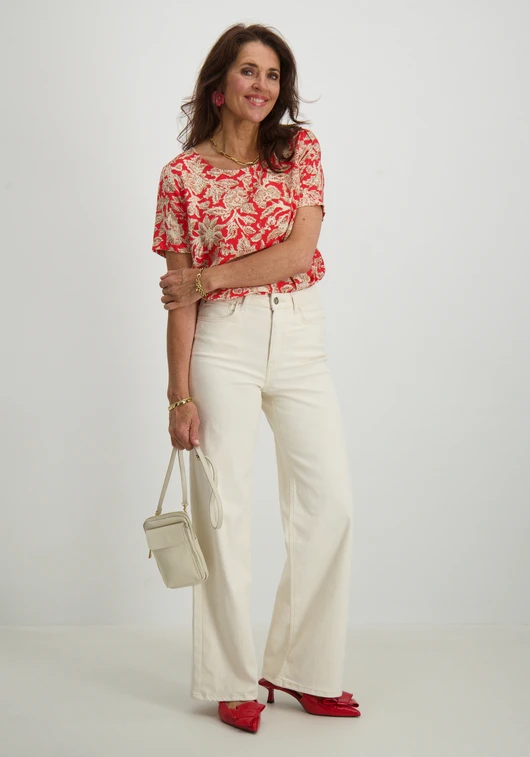 Jacqueline de Yong JDYCAMILLE S/S O-NECK TOP WVN 15301575