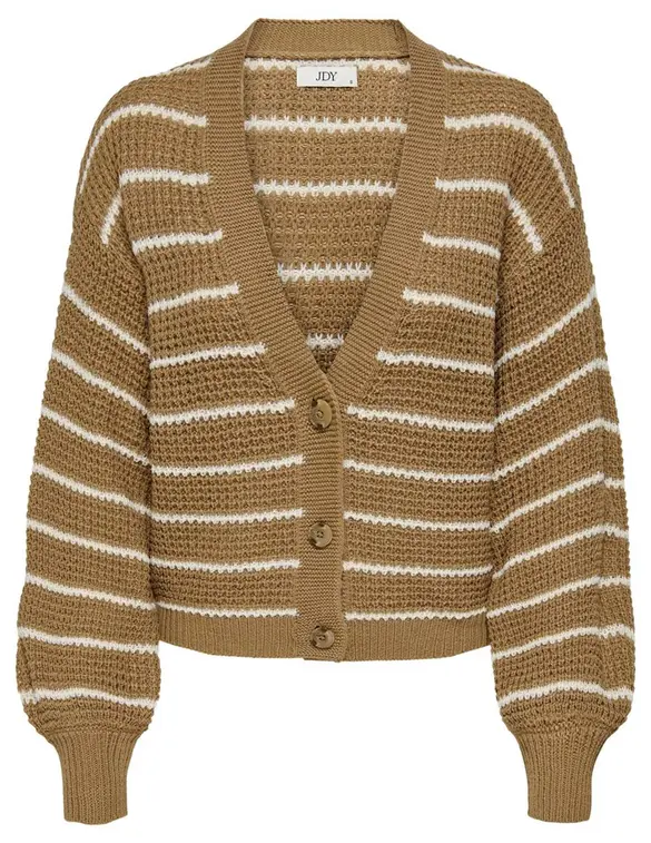 Jacqueline de Yong JDYELLEN L/S V-NECK STRIPE CARDIGAN 15328338
