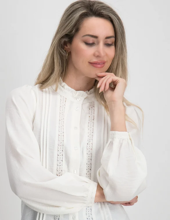 Jacqueline de Yong JDYELLIS L/S LACE SHIRT WVN 15251994