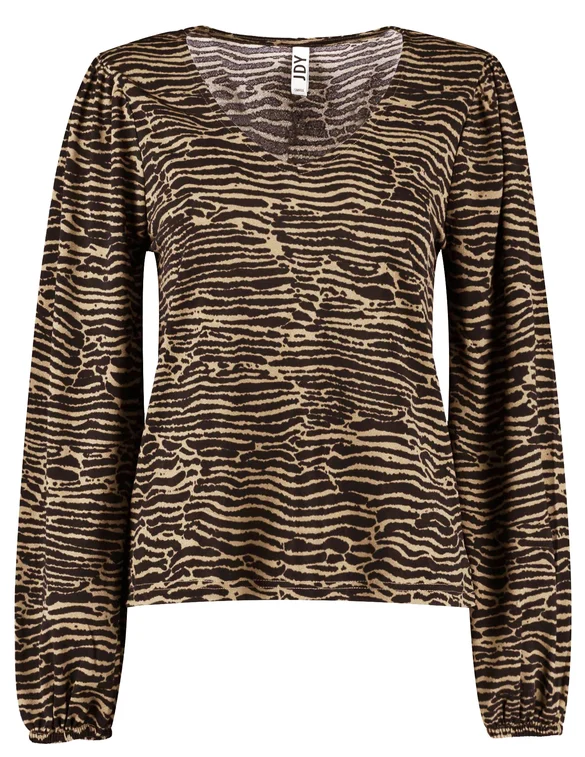 Jacqueline de Yong JDYKIRKBY LILJE L/S AOP TOP JRS 15244525