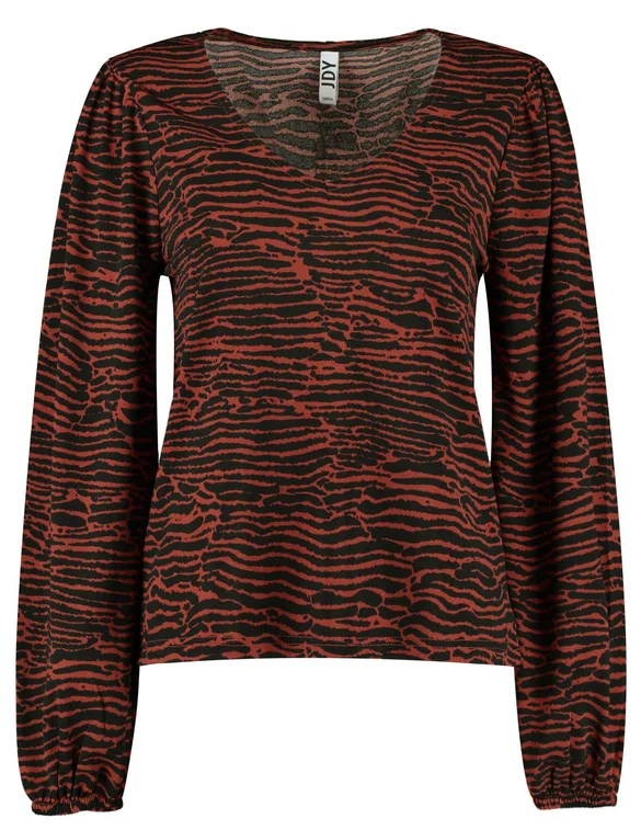 Jacqueline de Yong JDYKIRKBY LILJE L/S AOP TOP JRS 15244525