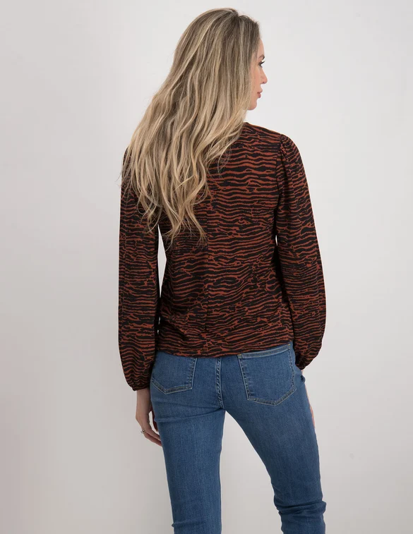 Jacqueline de Yong JDYKIRKBY LILJE L/S AOP TOP JRS 15244525