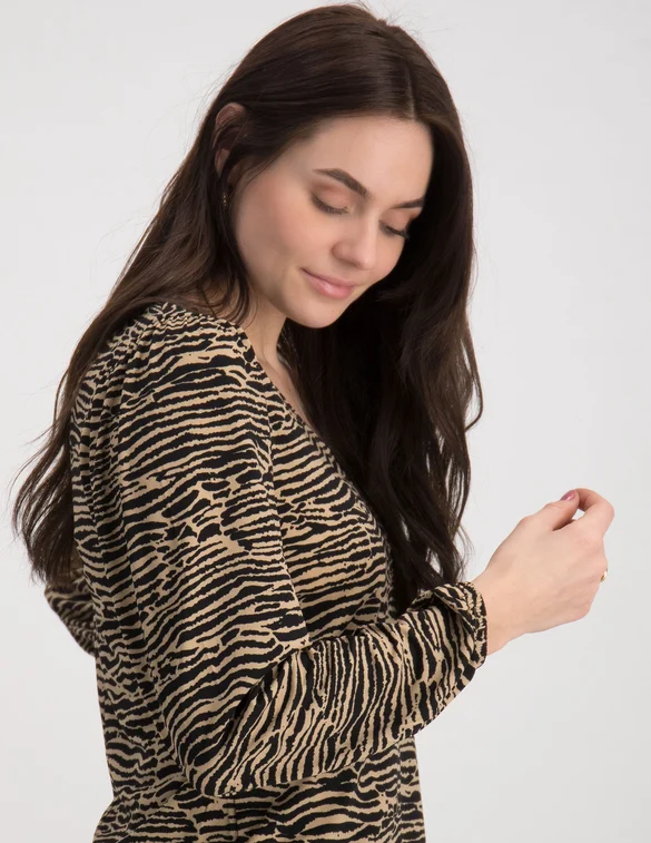 Jacqueline de Yong JDYKIRKBY LILJE L/S AOP TOP JRS 15244525