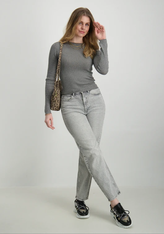 Jacqueline de Yong JDYPLUM LUREX L/S O-NECK PULLOVER K 15330569