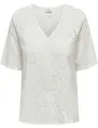 Jacqueline de Yong JDYTALLIE S/S V-NECK TOP WVN 15328180