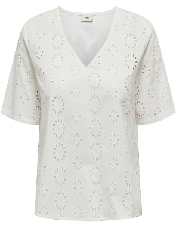 Jacqueline de Yong JDYTALLIE S/S V-NECK TOP WVN 15328180