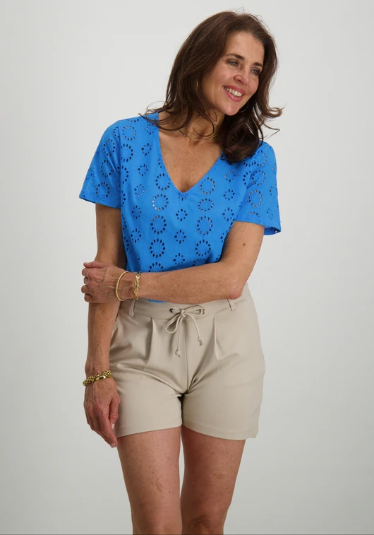 Jacqueline de Yong JDYTALLIE S/S V-NECK TOP WVN 15328180
