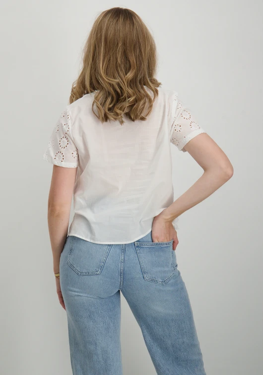 Jacqueline de Yong JDYTALLIE S/S V-NECK TOP WVN 15328180