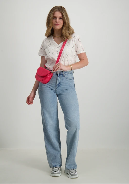 Jacqueline de Yong JDYTALLIE S/S V-NECK TOP WVN 15328180