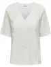 Jacqueline de Yong JDYTALLIE S/S V-NECK TOP WVN 15328180