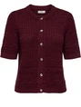 Jacqueline de Yong JDYTIKKA S/S O-NECK CARDIGAN KNT 15351820