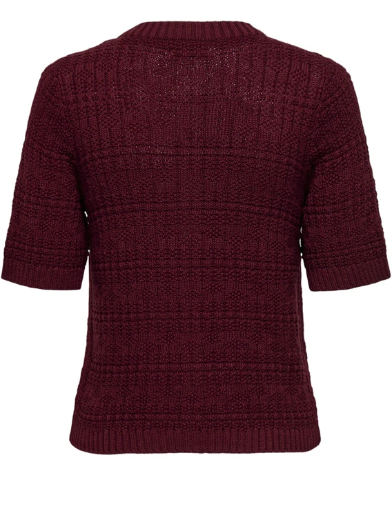 Jacqueline de Yong JDYTIKKA S/S O-NECK CARDIGAN KNT 15351820