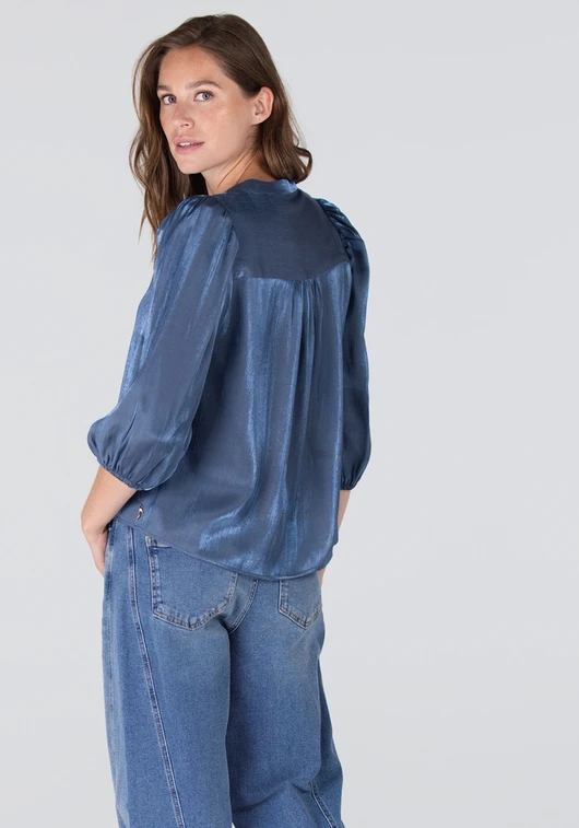Jansen Amsterdam BO BLOUSE SQL 782 3/4 puff sleeve BO W25
