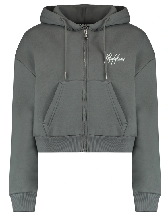 Malelions CROPPED ZIPPED HOODIE MD1-AW24-27