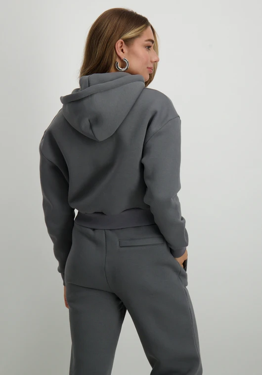 Malelions CROPPED ZIPPED HOODIE MD1-AW24-27