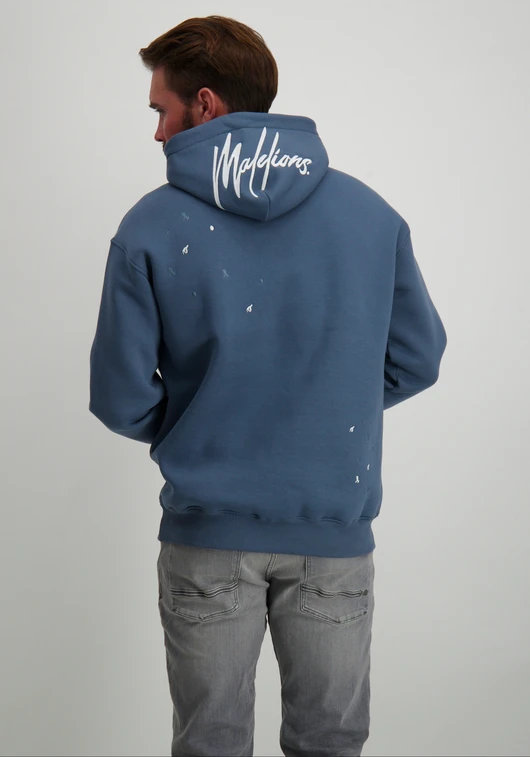 Malelions MEN OVERSIZED PAINTER HOODIE MM1-AW24-15