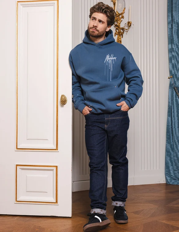 Malelions MEN OVERSIZED PAINTER HOODIE MM1-AW24-15