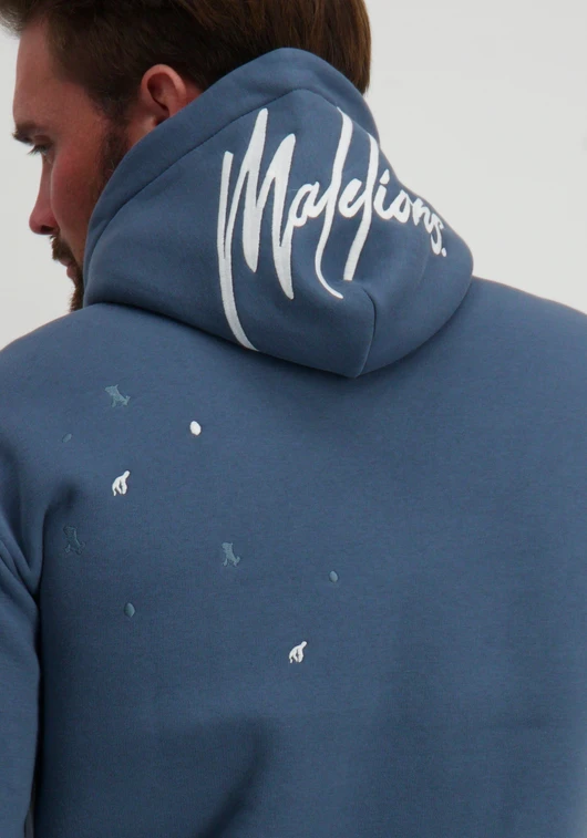 Malelions MEN OVERSIZED PAINTER HOODIE MM1-AW24-15
