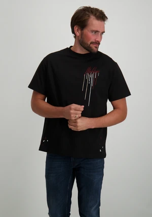 Malelions MEN OVERSIZED PAINTER T-SHIRT MM1-AW24-19