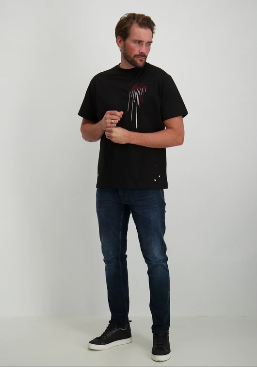 Malelions MEN OVERSIZED PAINTER T-SHIRT MM1-AW24-19