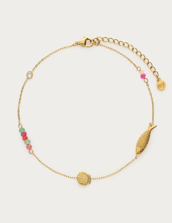 My Jewellery Anklet beads fish MJ12915