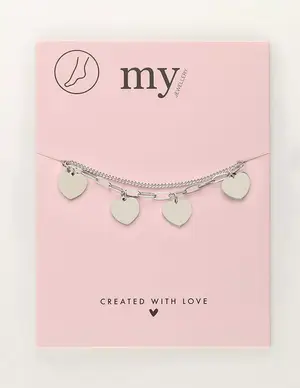 My Jewellery Anklet chain & heart MJ10426