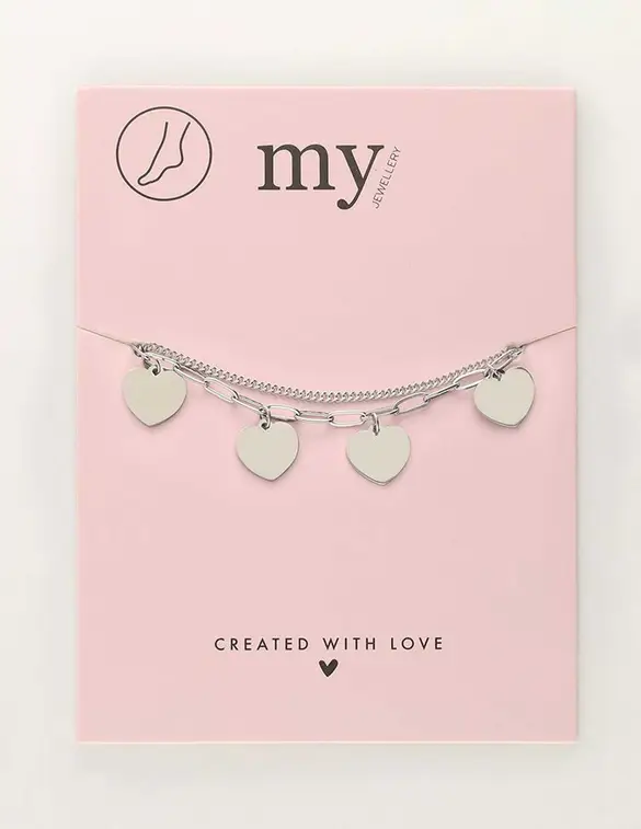 My Jewellery Anklet chain & heart MJ10426