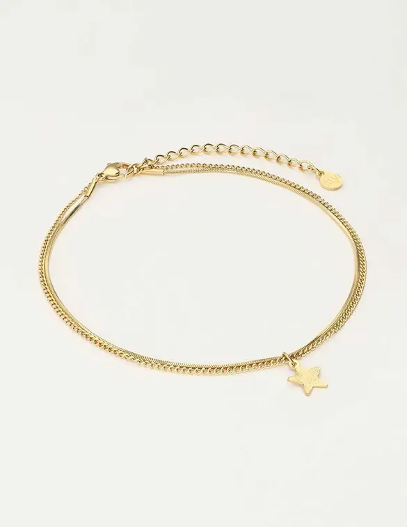 My Jewellery Anklet chain & star MJ10425