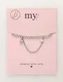 My Jewellery Anklet chain & strass MJ10421