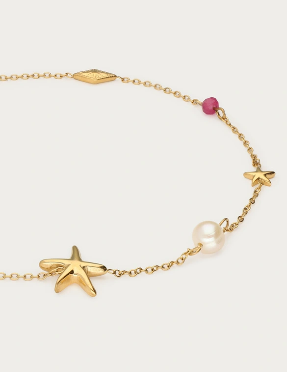 My Jewellery Anklet colour beads star MJ12913