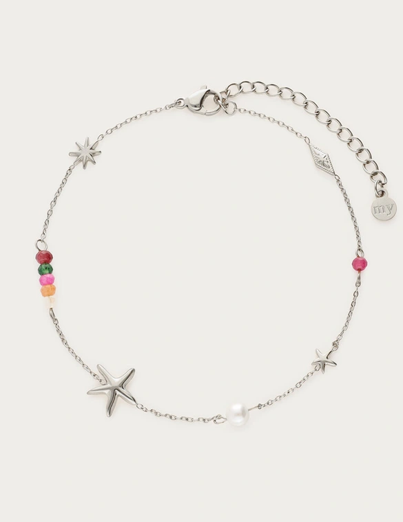 My Jewellery Anklet colour beads star MJ12913