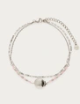 My Jewellery Anklet double chain beads shell MJ12914