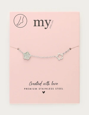 My Jewellery Anklet flower pearl MJ12916