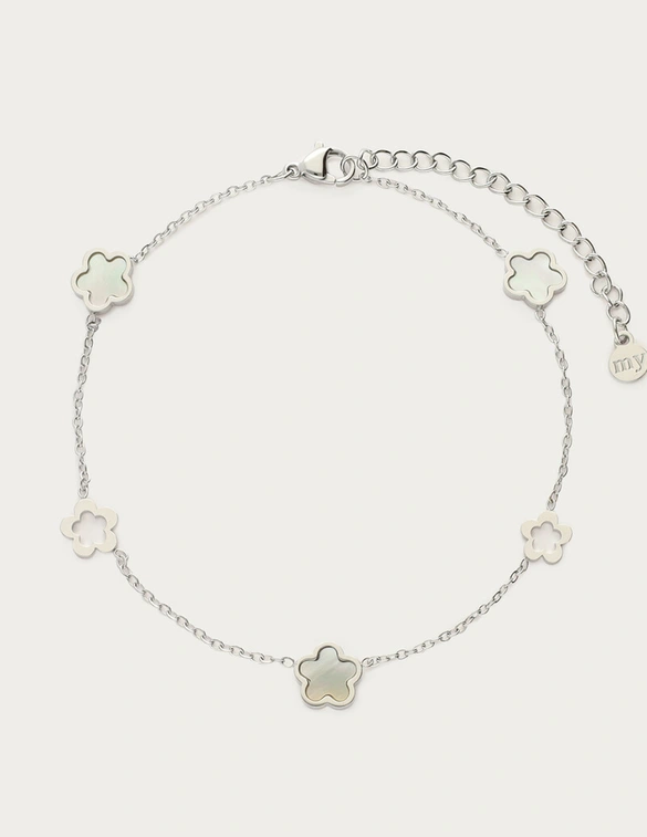 My Jewellery Anklet flower pearl MJ12916