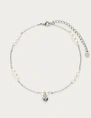 My Jewellery Anklet pearl chain heart MJ12912