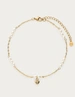 My Jewellery Anklet pearl chain heart MJ12912