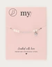 My Jewellery Anklet pearl chain heart MJ12912
