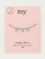 My Jewellery Anklet red beads coins MJ12911