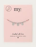 My Jewellery Anklet red beads coins MJ12911