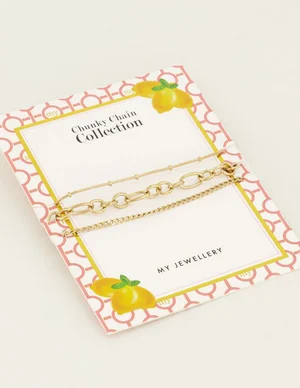 My Jewellery Armbandje drielaags bolletjes MJ04878
