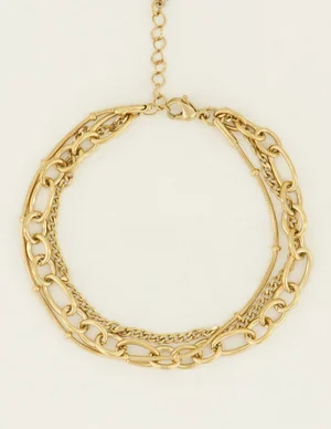 My Jewellery Armbandje drielaags bolletjes MJ04878